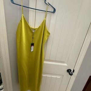 Lime Green Slip Dress